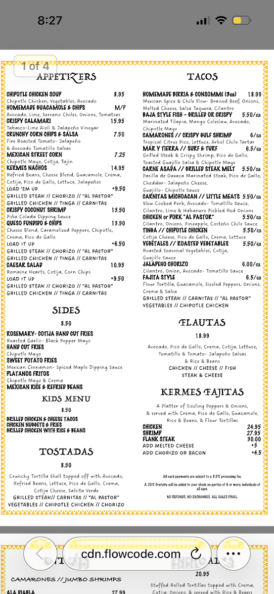 Taqueria Kermes Menu - Image 5